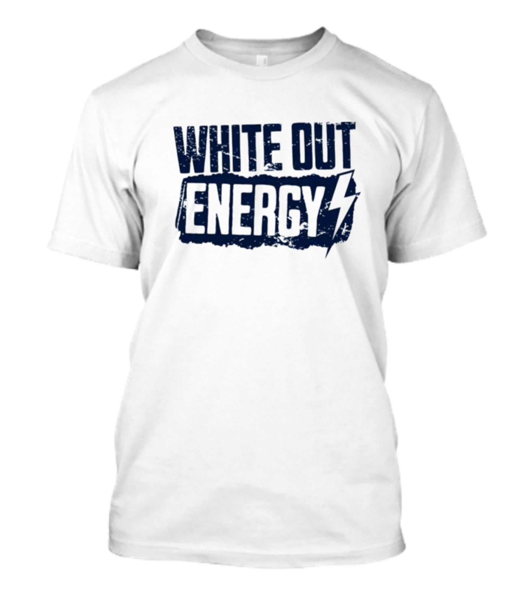 White Out Energy Lightning Bolt T-Shirt