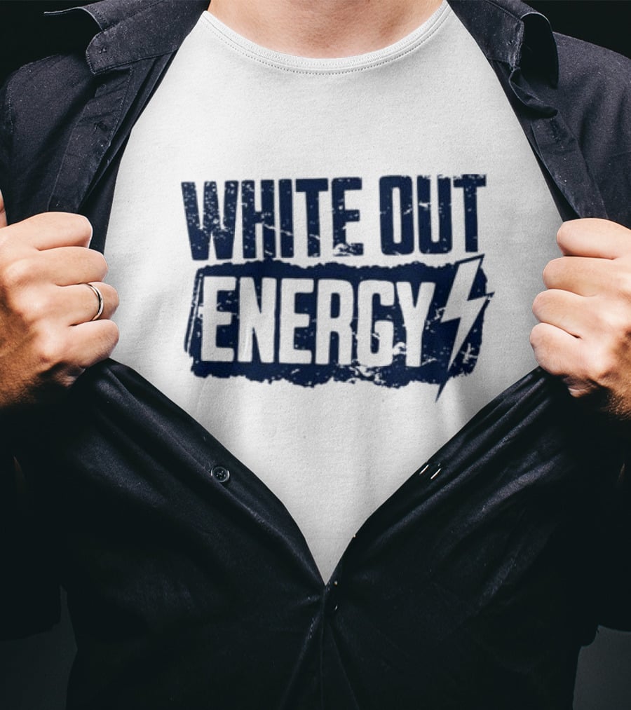White Out Energy Lightning Bolt T-Shirt