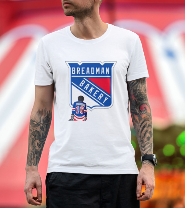 Premium T-Shirt: Breadman Bakery Artemi Panarin 10 True Blue New York Rangers Fan T-Shirt Breadman Bakery Artemi Panarin 10 True Blue New York Rangers Fan T-Shirt
