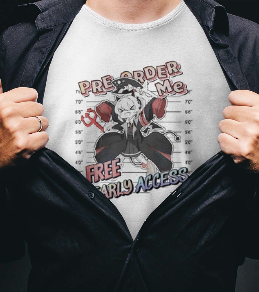 Pre Order Me Free Early Access Anime Character Lineup T-Shirt