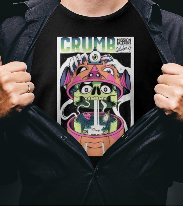 CRUMB Mission Ballroom October 9 In Denver CO Tour T-Shirt