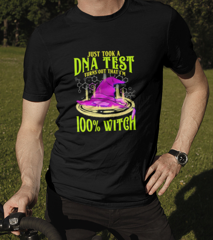 Just Took A DNA Test Turns Out I'm 100% Witch Creepy Pentagram T-Shirt