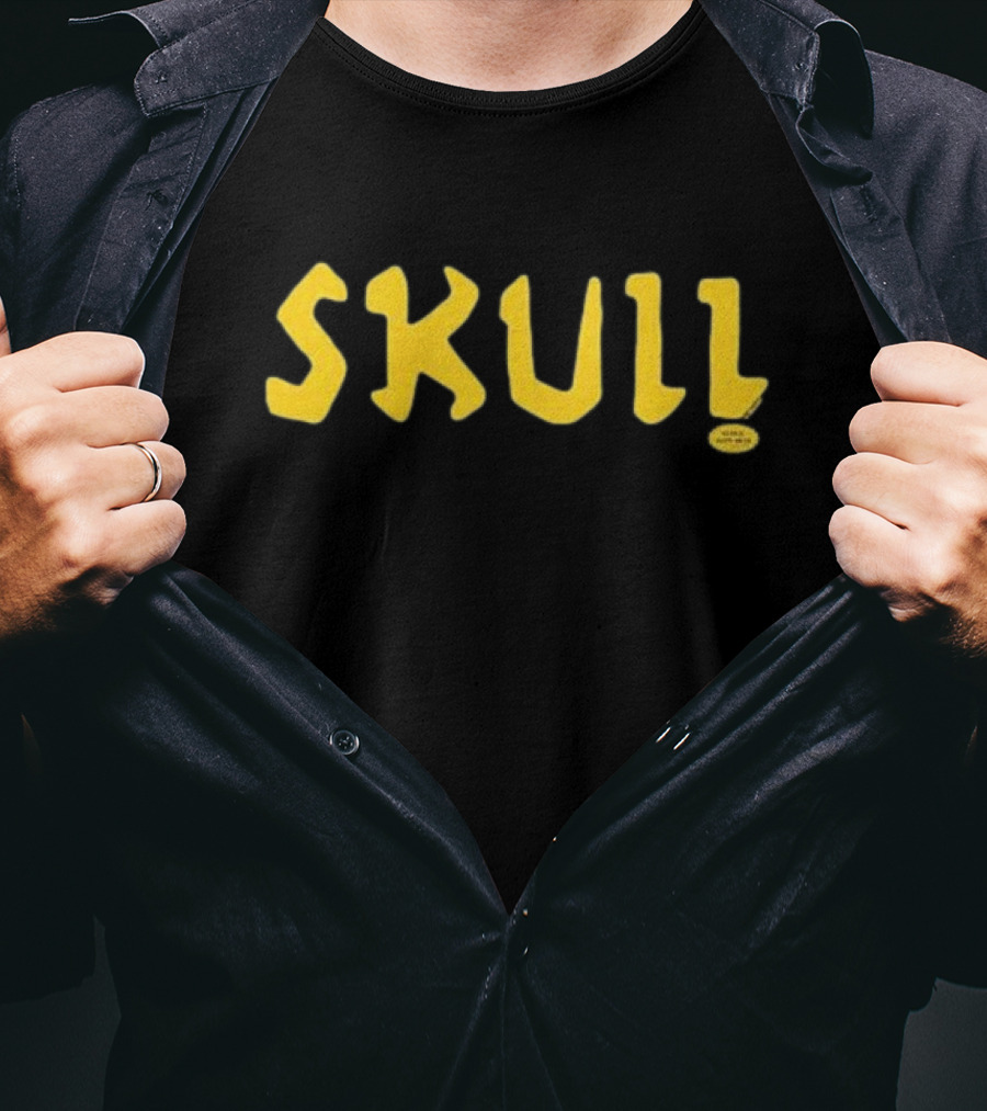 Beavis And Butt-head Skull Yellow T-Shirt
