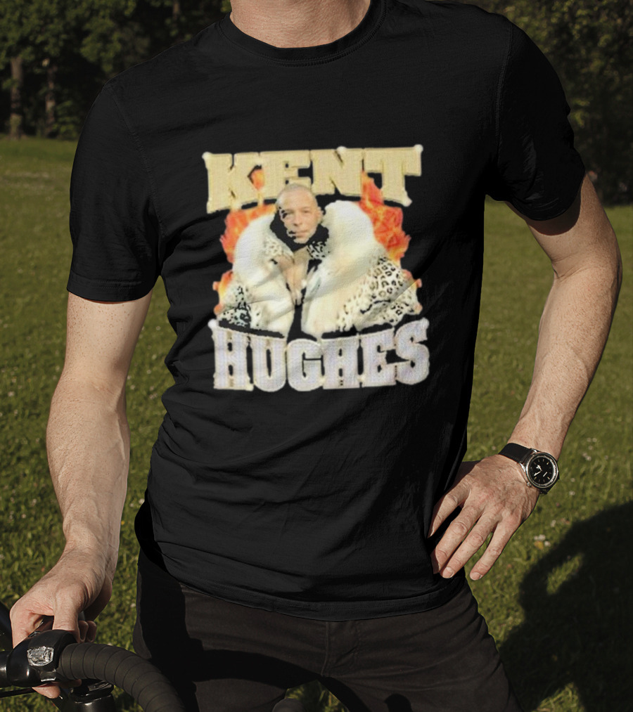 Kent Hughes Fur Coat With Flames T-Shirt