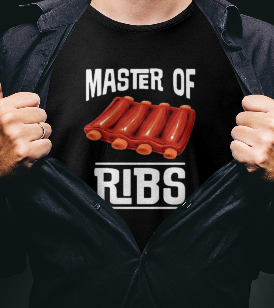 Master Of Ribs Barbecue Inktastic T-Shirt