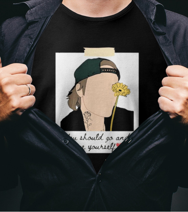 You Should Go And Love Yourself Justin Bieber Flower T-Shirt