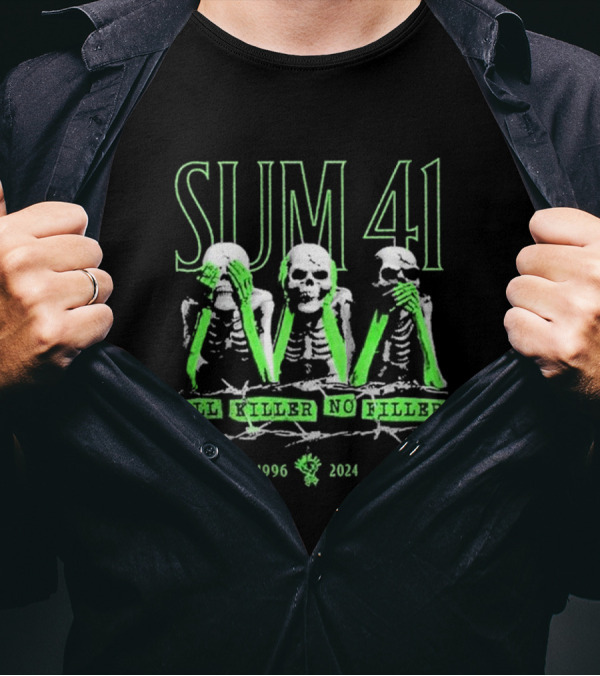 Sum 41 Skeletons All Killer No Filler 1996 T-Shirt