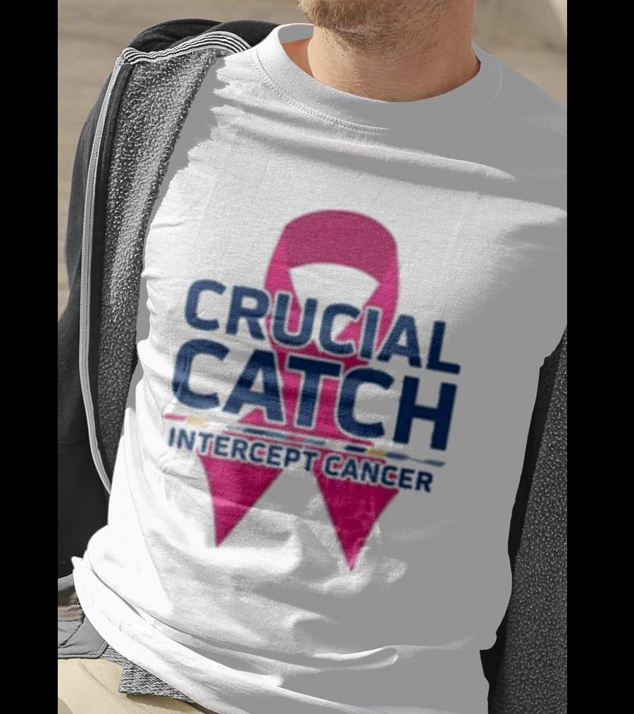 Crucial Catch Intercept Cancer Pink T-Shirt
