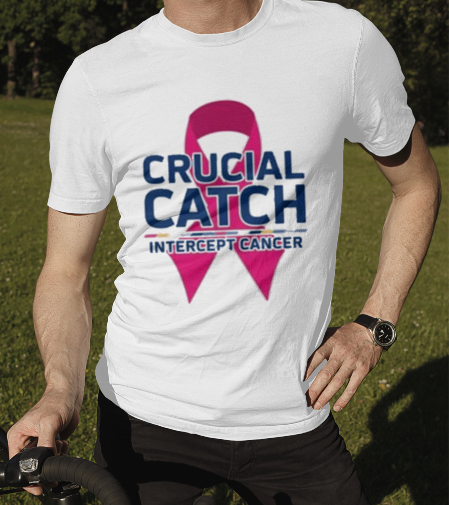 Crucial Catch Intercept Cancer Pink T-Shirt