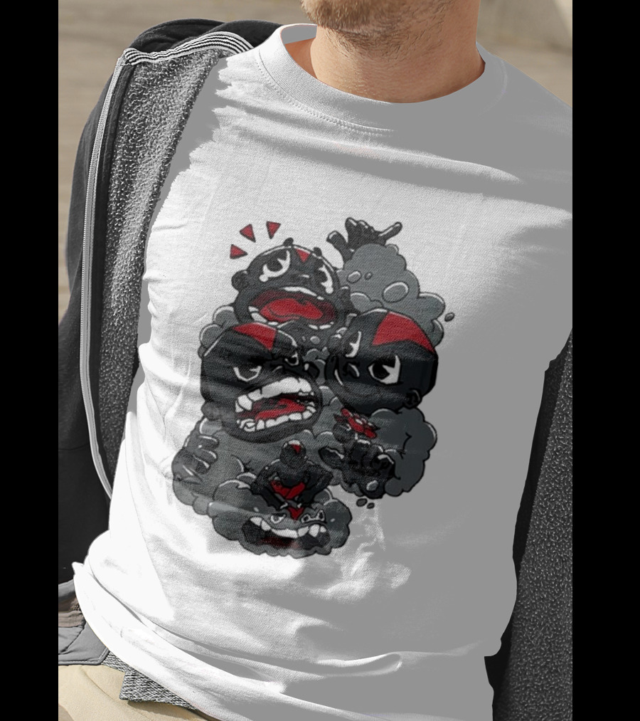 Lil Darkie Emotional Expressions Character Faces Joystick T-Shirt