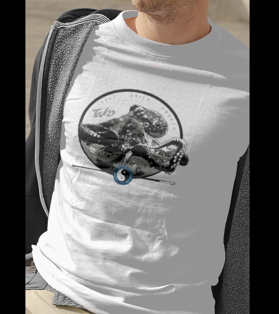 T&c Surf Tako Smoked Dried Octopus Yin Yang T-Shirt