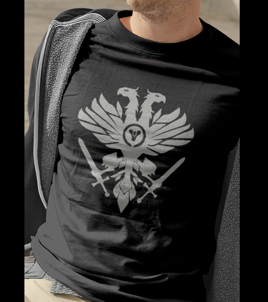 Bungie Crucible Legend Destiny Double-Headed Eagle Swords Emblem T-Shirt