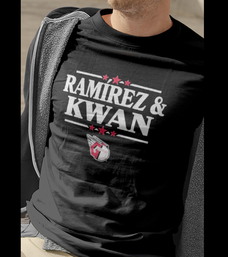 Cleveland Guardians Ramirez And Kwan Winged Baseball T-Shirt