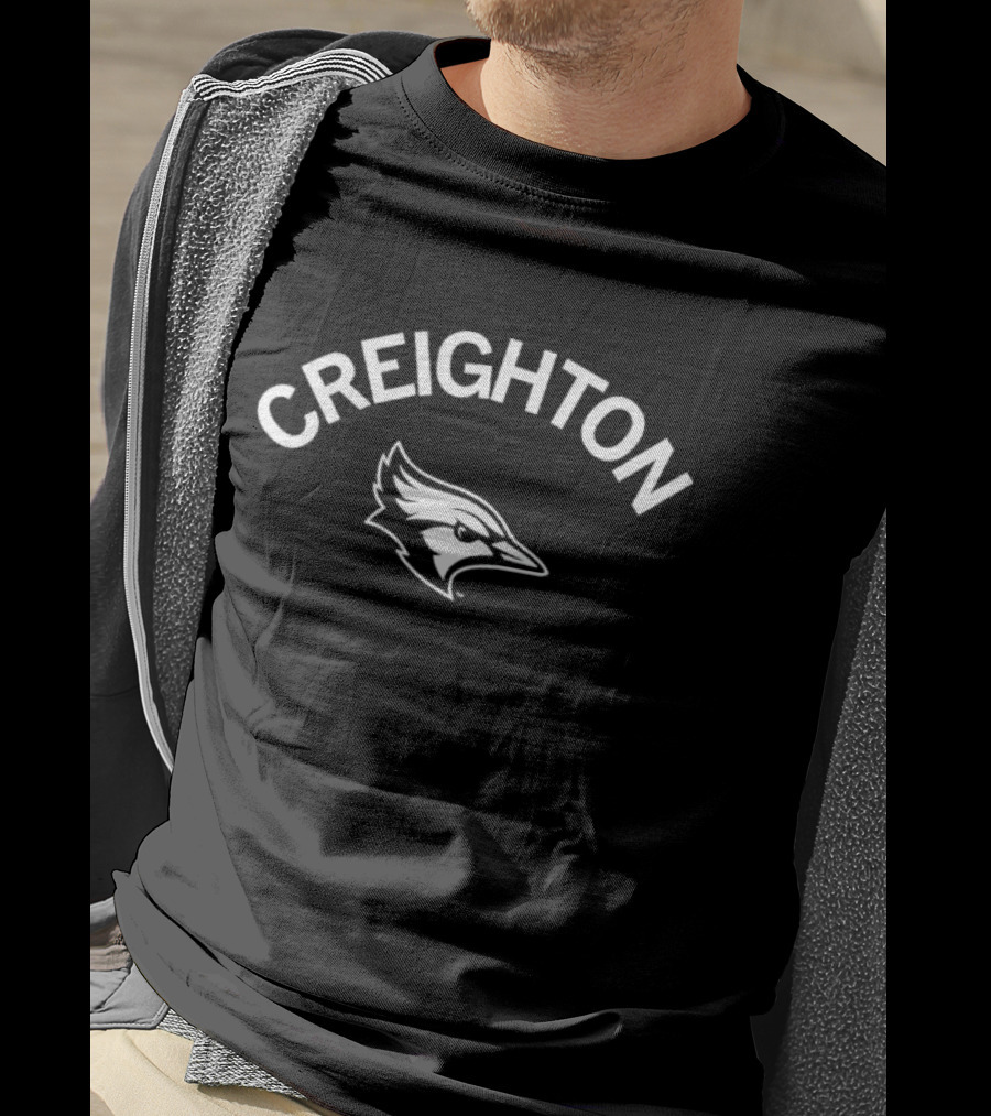 Creighton Bluejay Logo Curved Text T-Shirt