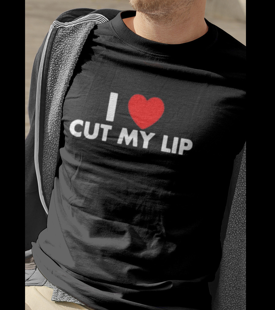 Egg Tyler Wearing I Love Cut My Lip I ♥ Cut My Lip T-Shirt