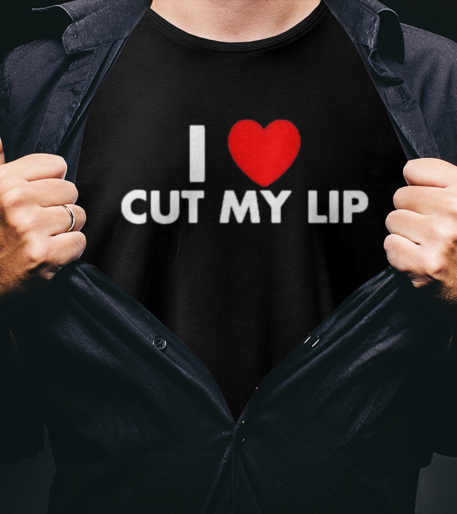 Egg Tyler Wearing I Love Cut My Lip I ♥ Cut My Lip T-Shirt
