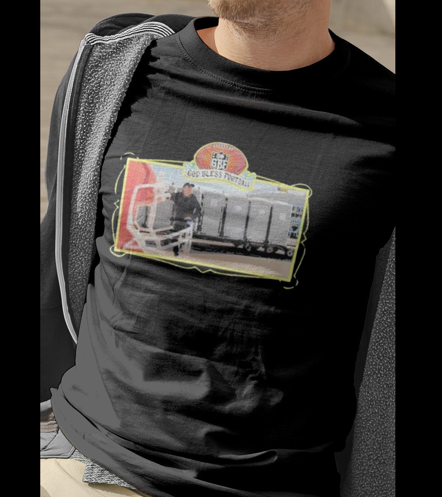 God Bless Football GBF Stadium Porta Potty T-Shirt