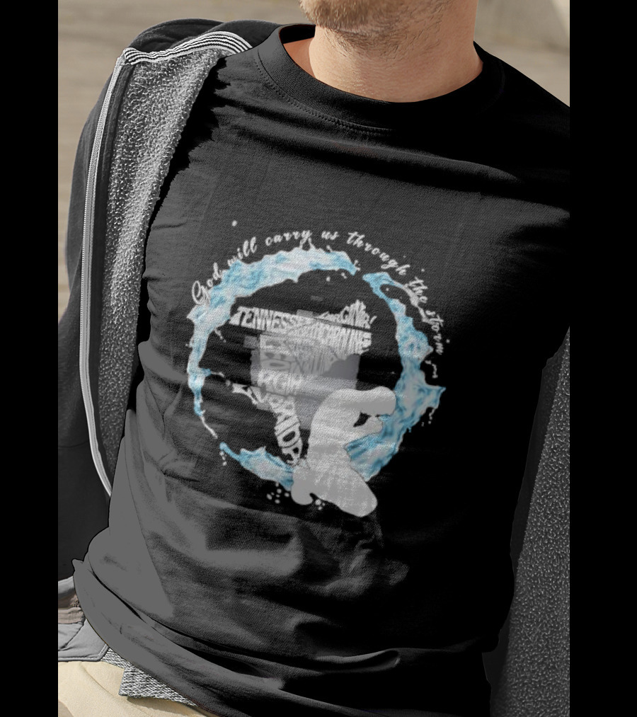 Pray For Florida God Will Carry Us Through The Storm Tennessee North Carolina Georgia Virginia Maryland Hurricane Milton T-Shirt