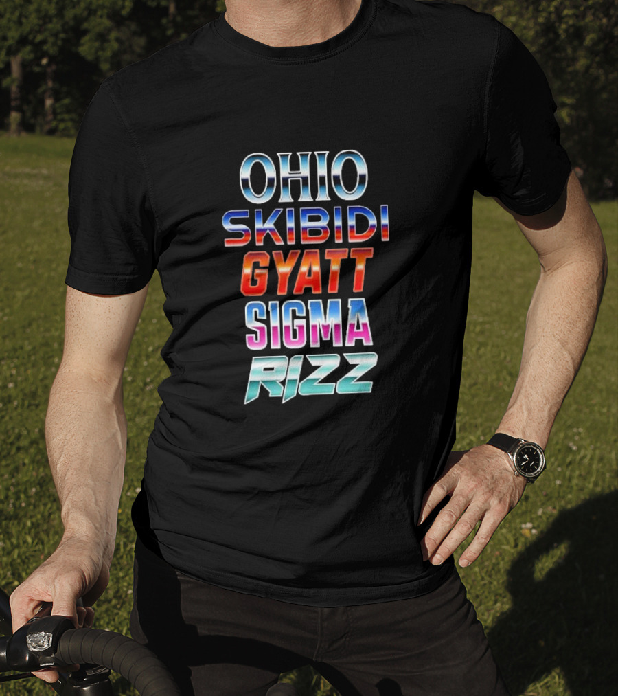 Ohio Skibidi Gyatt Sigma Rizz Trendy Catchphrases T-Shirt