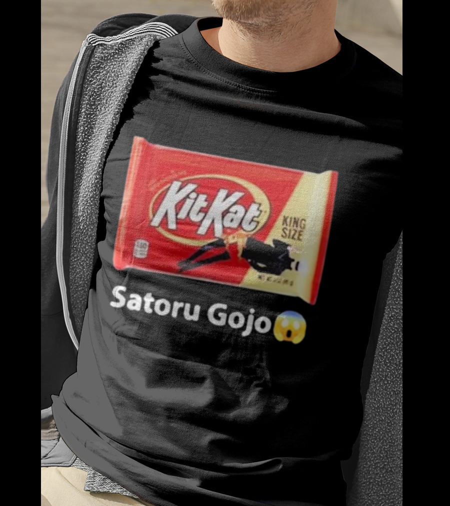 Satoru Gojo 😮 Kit Kat King Size T-Shirt