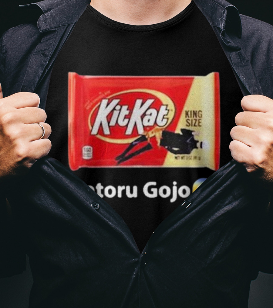 Satoru Gojo 😮 Kit Kat King Size T-Shirt