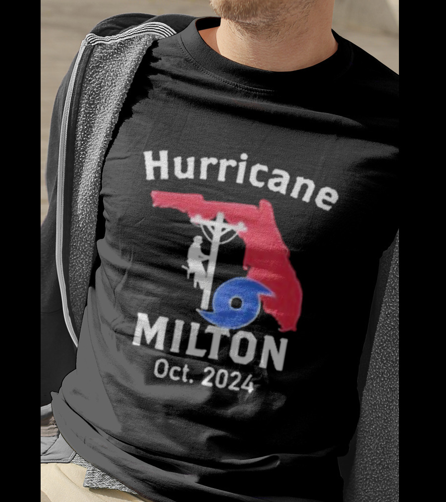 Hurricane Milton Florida Lineman Oct T-Shirt