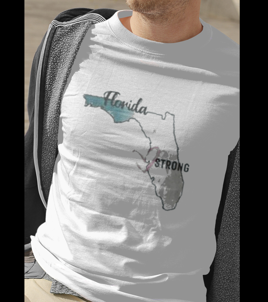 Hurricane Milton Florida Strong Map T-Shirt
