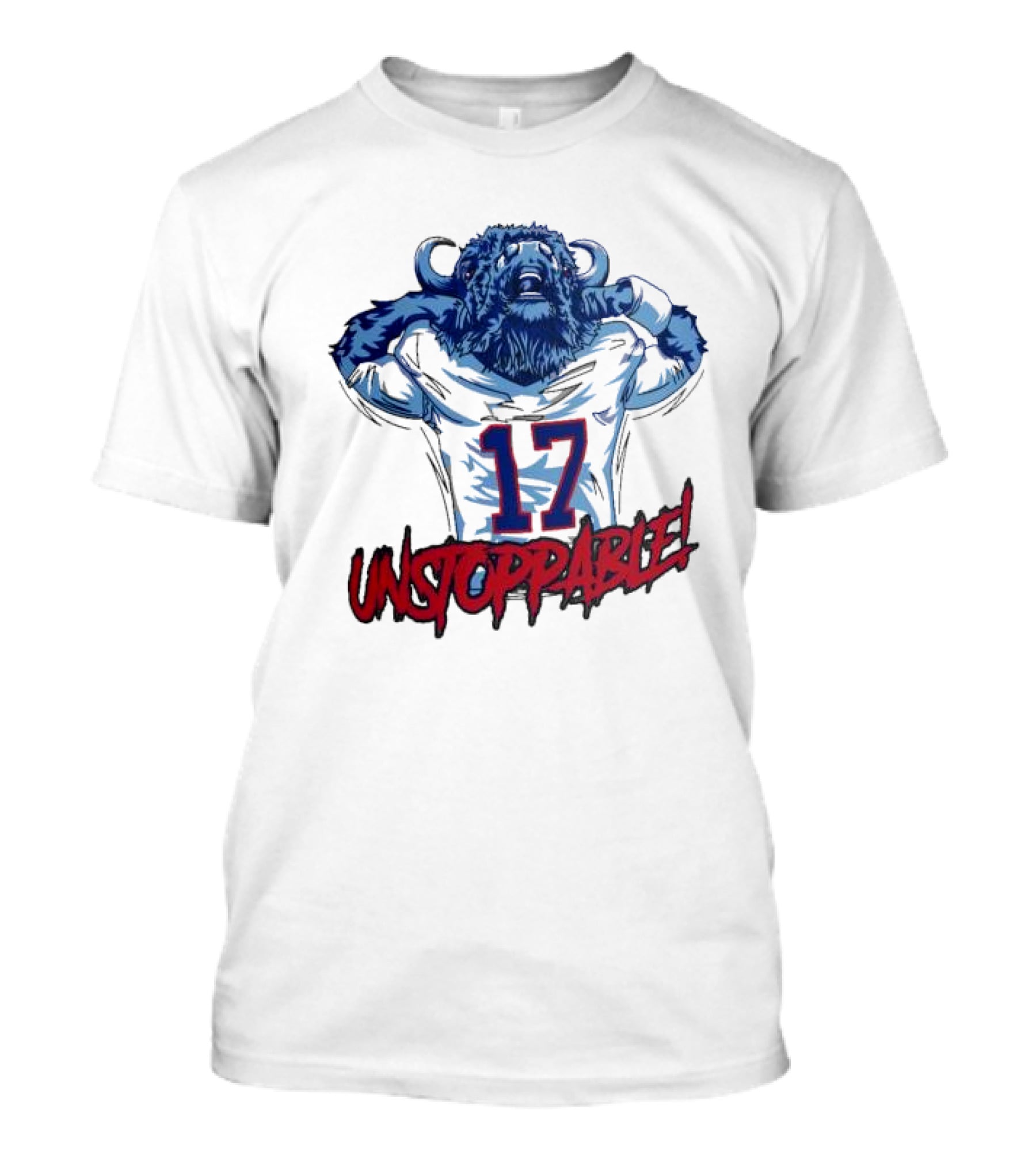 Unstoppable 17 Buffalo Bills Mascot Sports T-Shirt