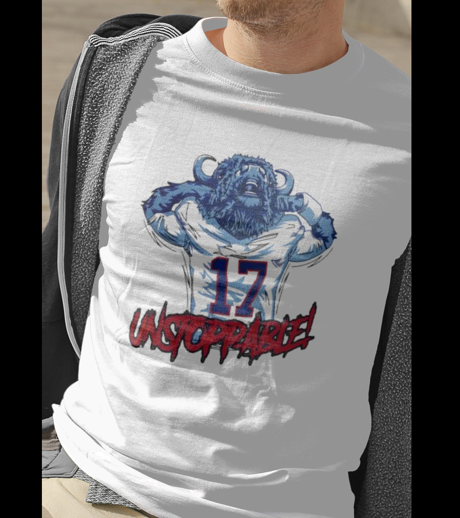 Unstoppable 17 Buffalo Bills Mascot Sports T-Shirt