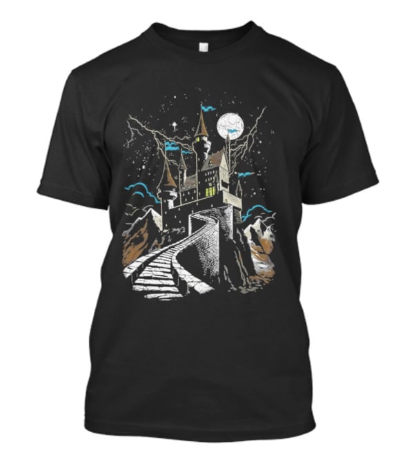 Dark Keep Moonlit Castle Vintage Intotheam T-Shirt