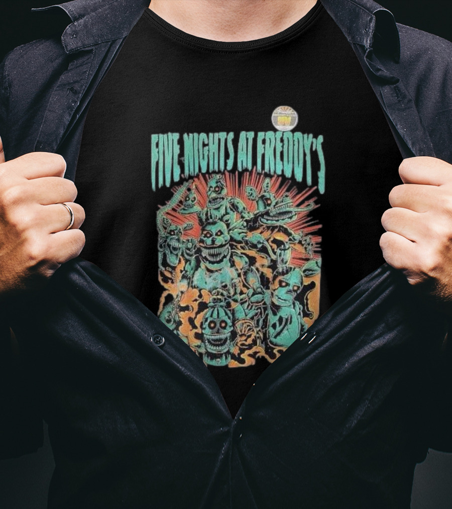 Five Nights At Freddy’s FNAF Metal Animatronics Horror T-Shirt