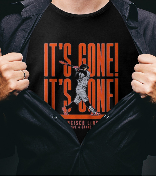 Francisco Lindor The Game 4 Grand Slam It's Gone It's Gone T-Shirt