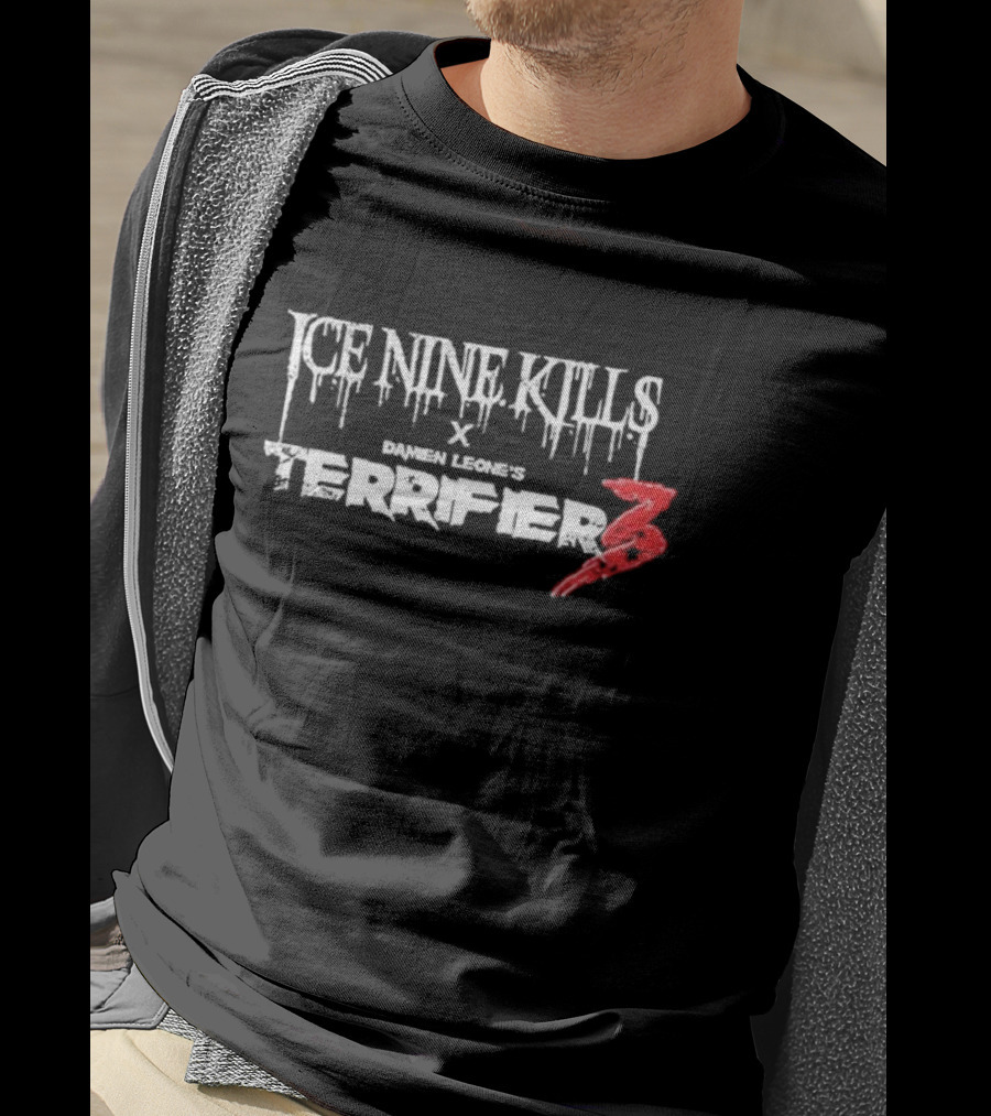 Ice Nine Kills X Damien Leone's Terrifier 3 Psychos Only Art Will Never T-Shirt