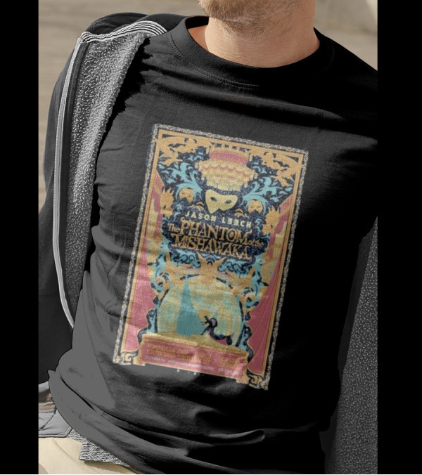 Jason Leech The Phantom Of The Mishawaka October 19 2024 Bellvue CO Event Art Deco Mask T-Shirt