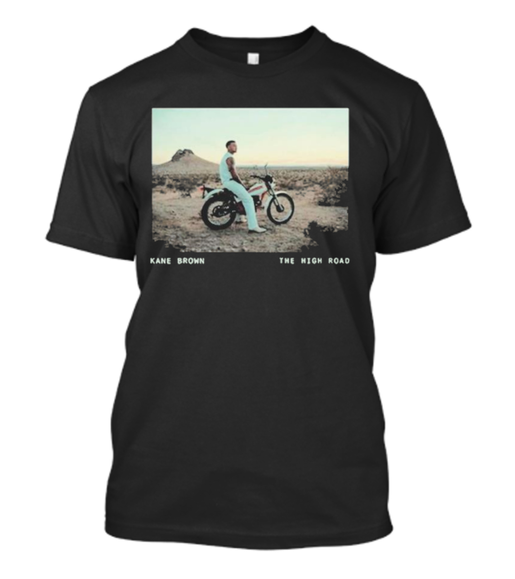 Kane Brown The High Road Desert Motorcycle Scene T-Shirt