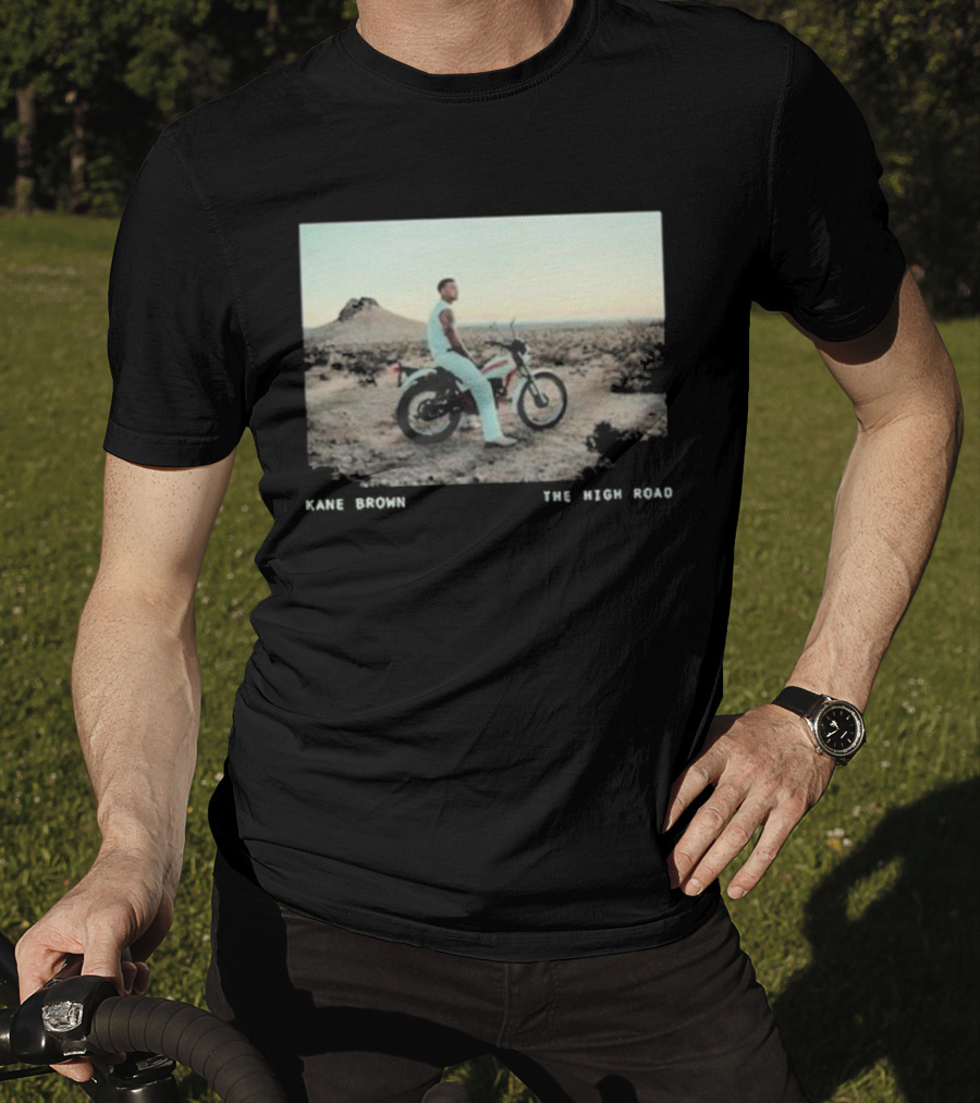Kane Brown The High Road Desert Motorcycle Scene T-Shirt