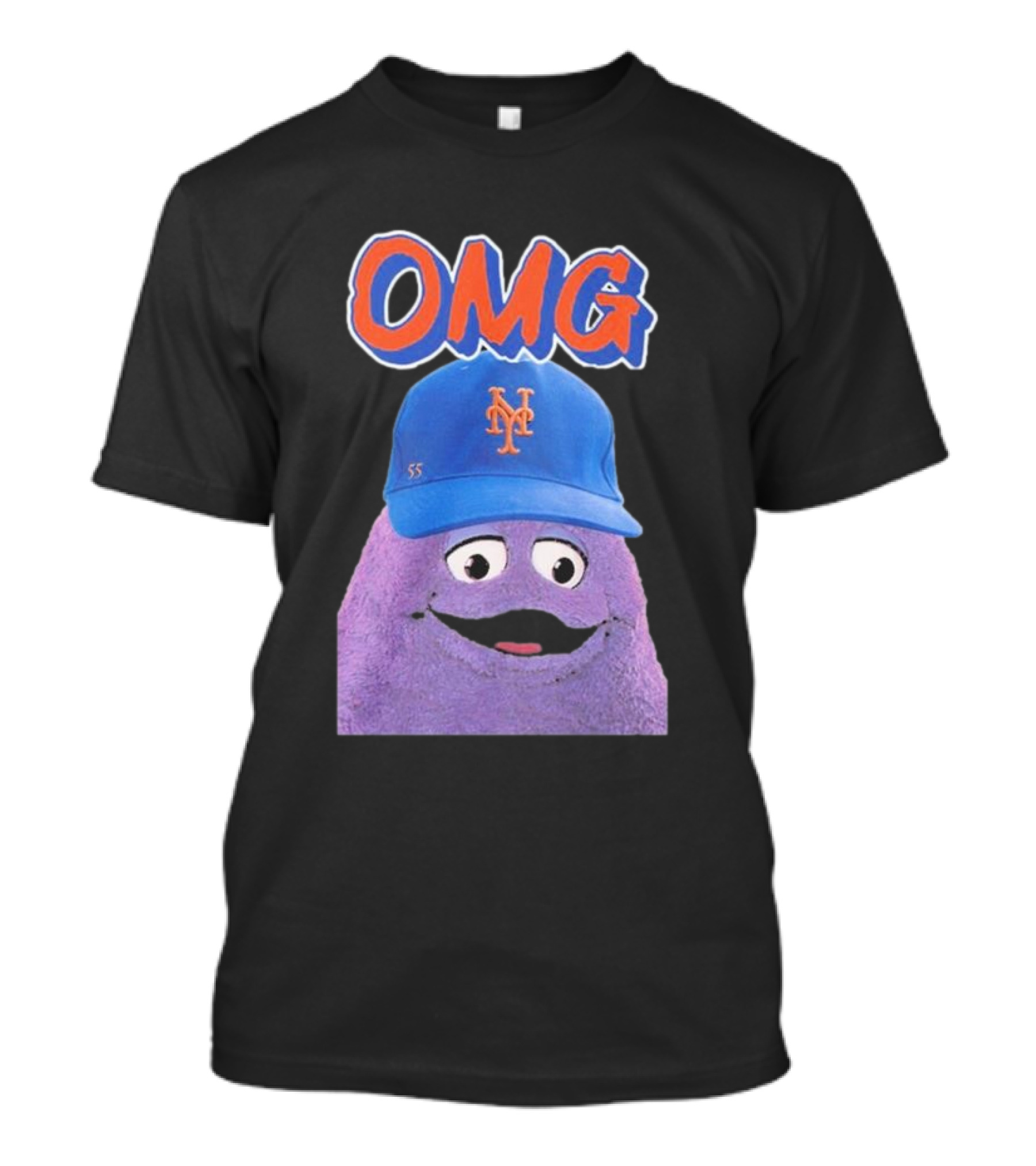 OMG Grimace Mets Cap 55 T-Shirt