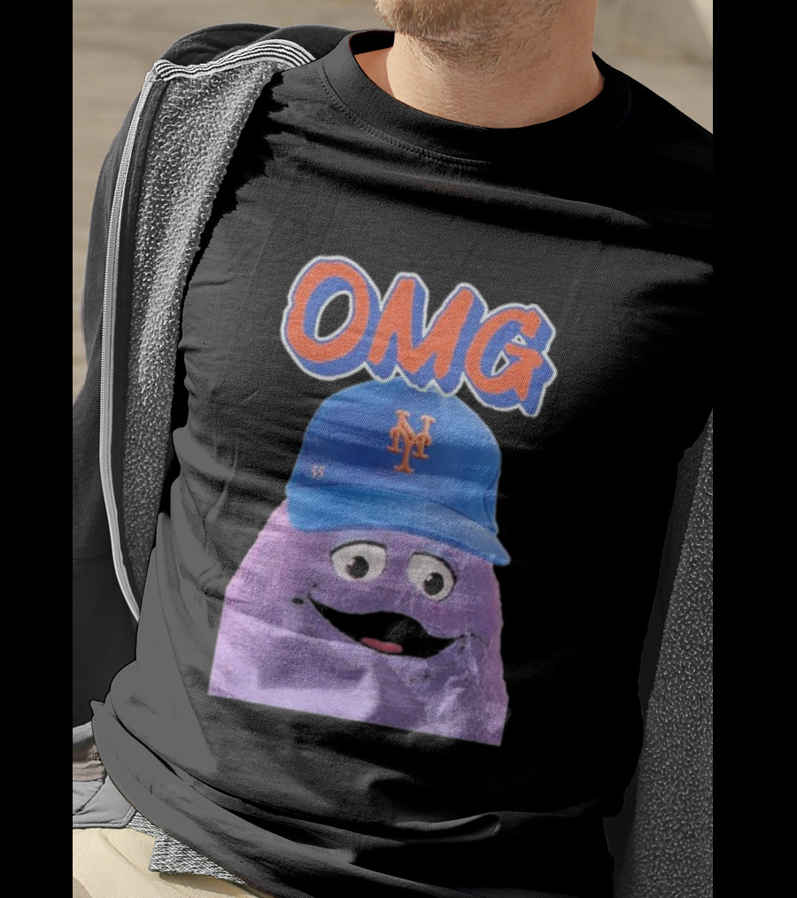 OMG Grimace Mets Cap 55 T-Shirt
