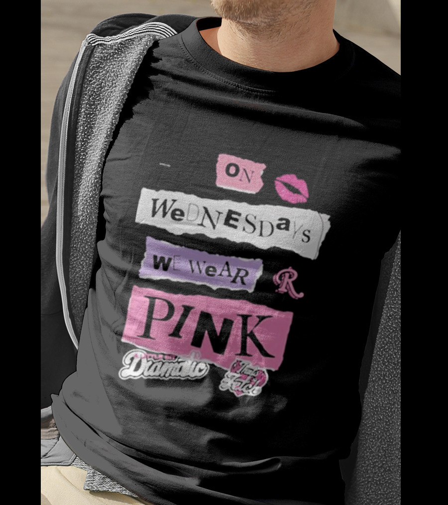 On Wednesdays We Wear Pink Mean Girls Drama Queen Fetch Lips T-Shirt