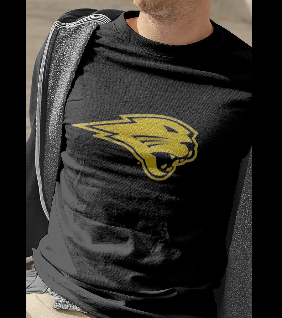 Panthers Logo Heavyweight Yellow Panther Emblem T-Shirt