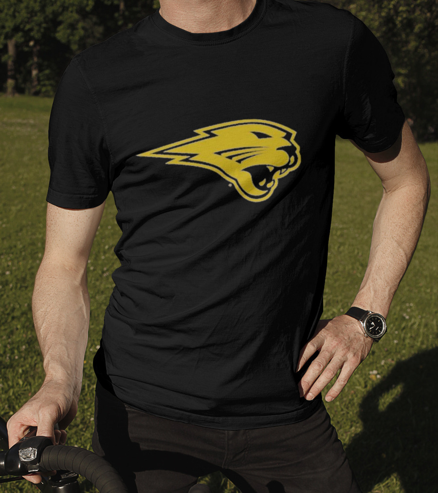 Panthers Logo Heavyweight Yellow Panther Emblem T-Shirt