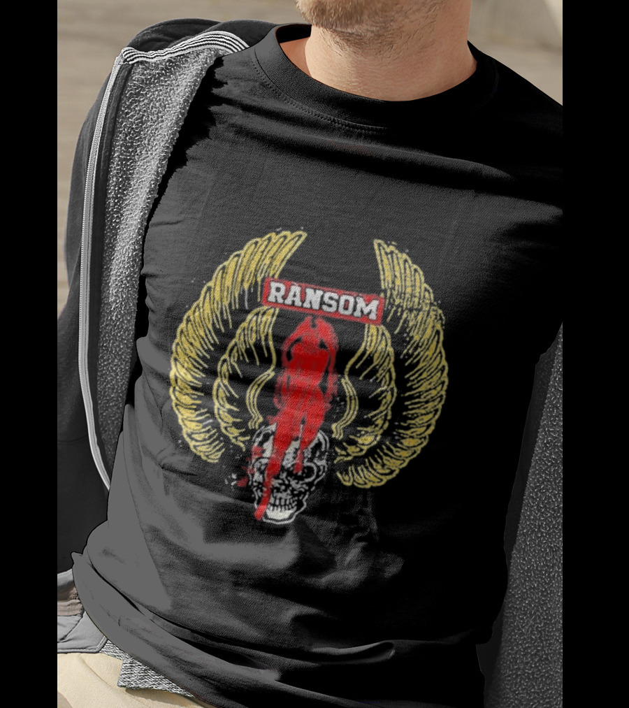 Ransom Skull Wings Red T-Shirt