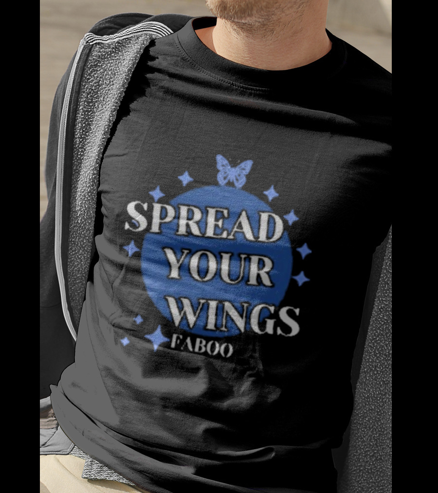 Spread Your Wings Faboo Butterfly Stars T-Shirt