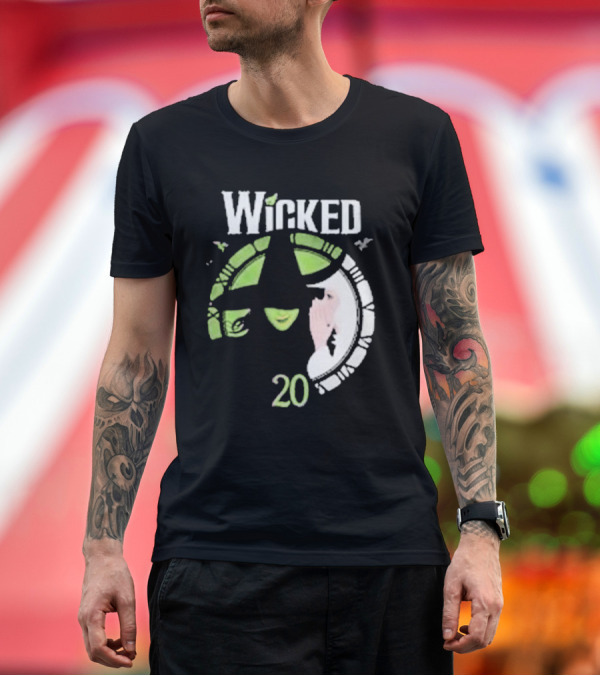 Premium T-Shirt: Wicked 20th Anniversary Witch and Whispering T-Shirt Wicked 20th Anniversary Witch and Whispering T-Shirt