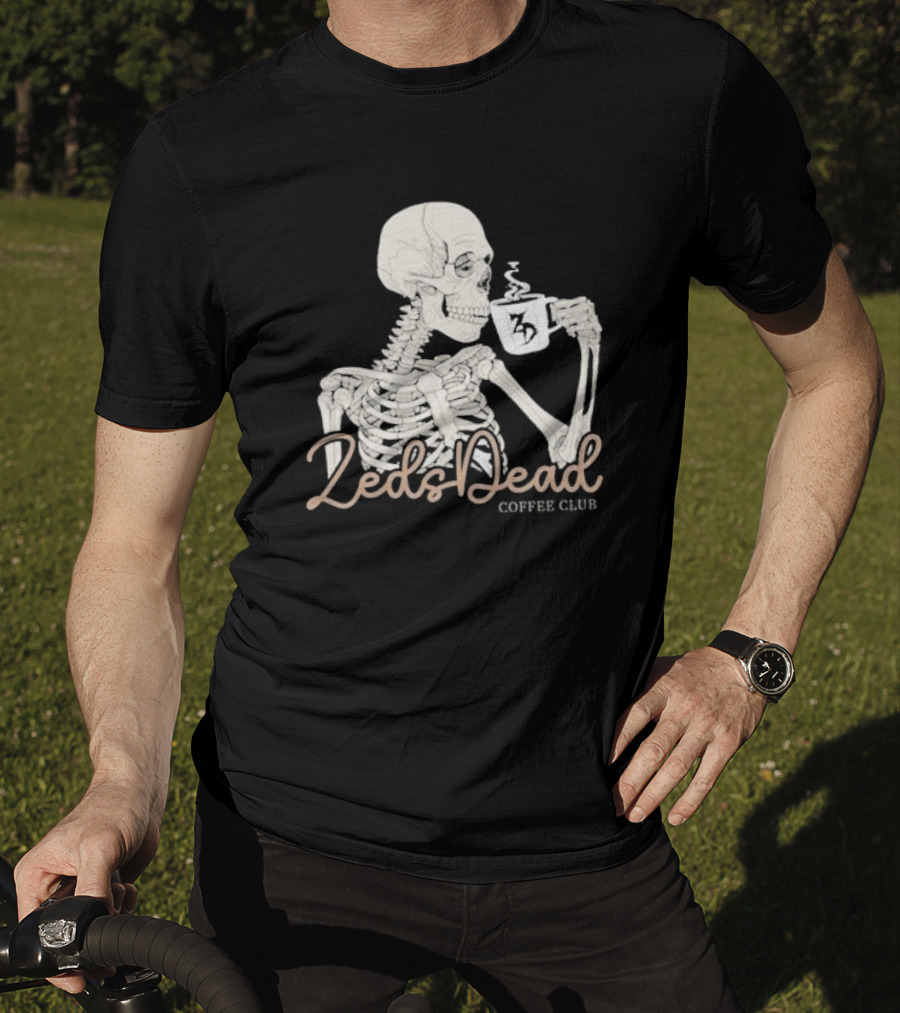 Zeds Dead Coffee Club Skeleton With Mug T-Shirt