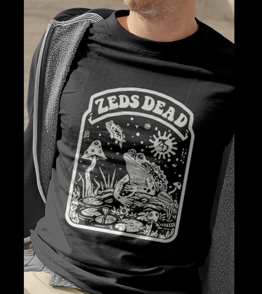 Zeds Dead Frog Cosmic Nature Scene T-Shirt