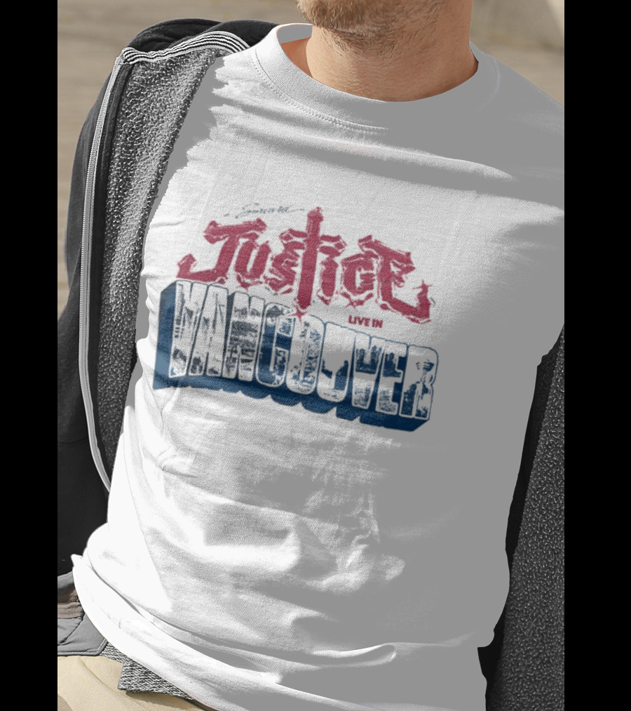 Justice Live In Vancouver Official Concert Event T-Shirt