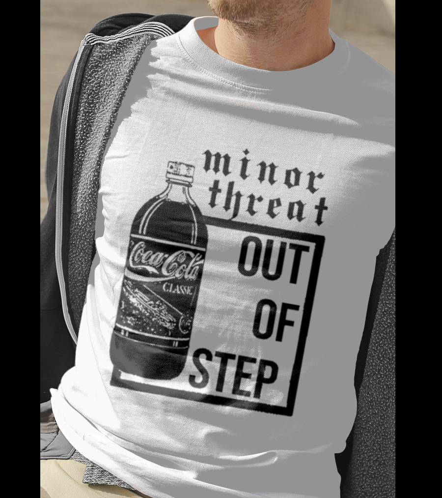 Minor Threat Out Of Step Coca Cola Classic Mockup T-Shirt