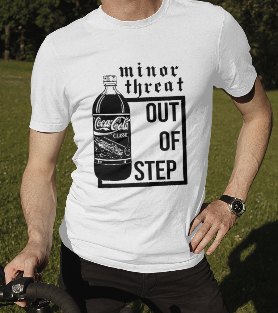 Minor Threat Out Of Step Coca Cola Classic Mockup T-Shirt