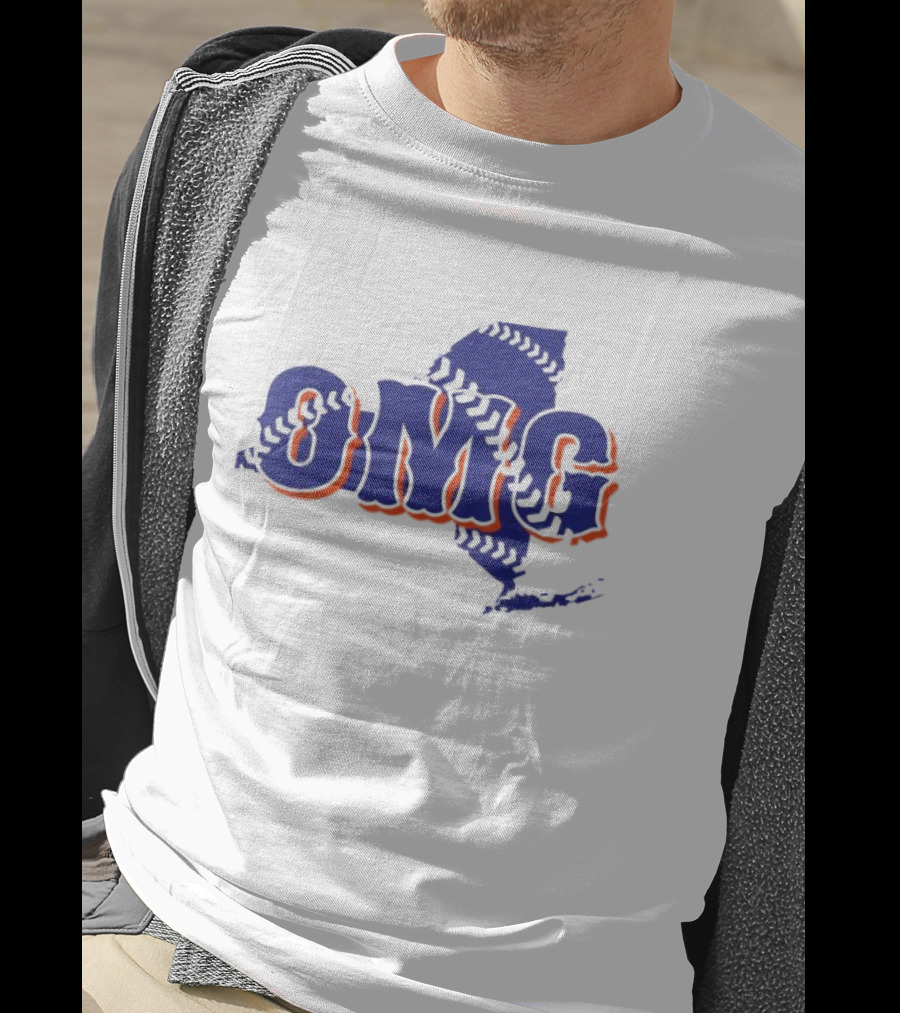 OMG Baseball Lovers OMG Baseball New York Baseball Map T-Shirt